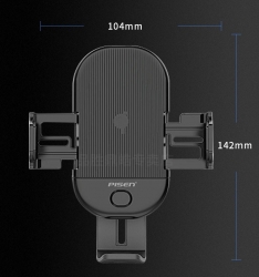 PISEN 15W Qi Wireless Charger Car Holder - Black (6940735454928), Support 9V Fast Charging, Supporting Charging with a Phone Case, 0.25in Thickness 6.94074E+12