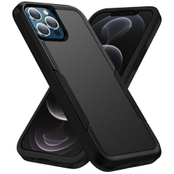 Phonix Apple iPhone 12 / iPhone 12 Pro Armor Light Case - Black, Military-Grade Drop Protection, Scratch-Resistant CBALC126B