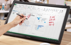 ViewSonic 24” TD2423 IR 10 Point Touch Advanced Ergonomics, Magnetic Pen Holder, 40 degrees Tilt, 7H Hardness VESA 100, Glove, Stylus Business Monitor TD2423