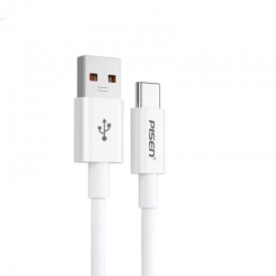 PISEN USB-C to USB-A Cable (1M) - White 6.94074E+12