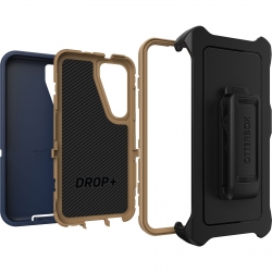 OtterBox Defender Samsung Galaxy S23 5G (6.1") Case Blue Suede Shoes - (77-91041), 4X Military Standard Drop Protection, Multi-Layer, Included Holster 77-91041