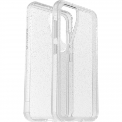OtterBox Symmetry Clear Samsung Galaxy S23 5G (6.1") Case Clear Stardust (Clear Glitter) - (77-91226), Antimicrobial, Raised Edges, Ultra-Sleek 77-91226