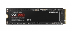 Samsung 990 Pro 2TB Gen4 NVMe SSD 7450MB/s 6900MB/s R/W 1550K/1200K IOPS 600TBW 1.5M Hrs MTBF for PS5 5yrs Wty MZ-V9P2T0BW