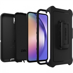 OtterBox Defender Samsung Galaxy A54 5G (6.4") Case Black - (77-92031), 4X Military Standard Drop Protection, Multi-Layer, Included Holster, Rugged 77-92031