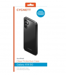 Cygnett AeroShield Samsung Galaxy A14 5G (6.6") Clear Protective Case - (CY4487CPAEG), Slim, Raised Edges, TPU Frame,Hard-Shell Back,Scratch-Resistant CY4487CPAEG