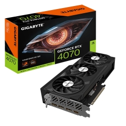 Gigabyte nVidia GeForce RTX 4070 WINDFORCE OC 12G GDDR6X Video Card, PCI-E 4.0, 2490MHz Core Clock, 3x DP 1.4a, 1x HDMI 2.1 GV-N4070WF3OC-12GD