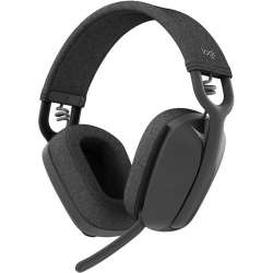 Logitech Zone Vibe 100 Wireless Over-the-ear Stereo Headset - Graphite - Binaural - Ear-cup - 3000 cm - Bluetooth - 20 Hz to 20 kHz - Directional, MEMS Technology, Omni-directional, Noise Cancelling Microphone 981-001215