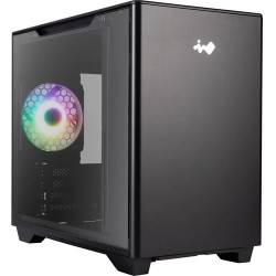 In Win IW-CS-A3BLK-1AM120S Computer Case - Micro ATX, Mini ITX Motherboard Supported - Micro Tower - Tempered Glass, Aluminium, Acrylonitrile Butadiene Styrene (ABS), SECC - Black Piano Finish - 3 x Bay(s) - 1 x 120 mm x Fan(s) Installed - 0 - 5 x Fan IW-