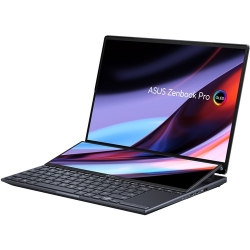 Asus ZenBook Pro Duo UX8402 UX8402VU-P1024X 14.5" Touchscreen Notebook - WQXGA+ - 2880 x 1800 - Intel Core i9 13th Gen i9-13900H - Intel Evo Platform - 32 GB Total RAM - 32 GB On-board Memory - 1 TB SSD - Intel Chip - Windows 11 Pro - NVIDIA Geforce R UX8