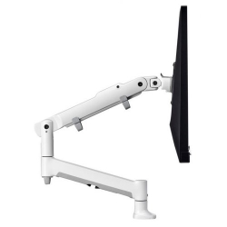 Atdec AWMS-DB-F-W Desk Mount Kit for Monitor - White - Height Adjustable - 1 Display(s) Supported - 32" Screen Support - 9kg Load Capacity - VESA 75 x 75, 100 x 100 AWMS-DB-F-W-K