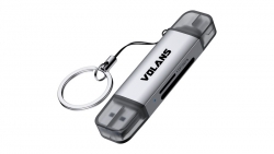 VOLANS USB 3.0 & USB Type-C SD/Micro SD Card Reader VL-CR06
