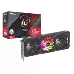 ASRock Radeon RX 7600 Phantom Gaming 8GB OC GDDR6 on 128-Bit Memory Bus 32MB AMD Infinity Cache 32 AMD RDNA 3 Compute Units PCI Express 4.0 1 x 8-pin Power Connector 3 x DisplayPort 1 x HDMI RX 7600 PHANTOM GAMING 8GB OC