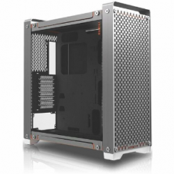 InWin In Win IWCSDUBILIGRY Computer Case - Mini ITX, EATX, Micro ATX Motherboard Supported - Full-tower - Aluminium, Tempered Glass, SECC - Orange, Grey - 4 x Fan(s) Installed - 4 x Internal 3.5" Bay(s) - 2 x Internal 2.5"/3.5" Bay(s) - 8 x Slot(s) -  IW-