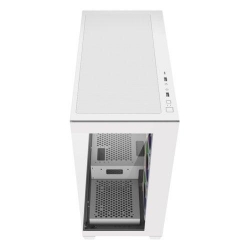 FSP M340-WA Tempered Glass ATX Mid Tower Gaming Case White Pre-installed 120mm x 3 reverse ARGB fans and 1 ARGB fan M340-WA
