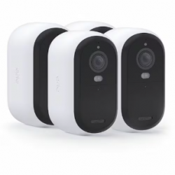 Arlo Essential VMC3450 4 Megapixel Outdoor 2K Network Camera - Colour - 4 Pack - White - Colour Night Vision - 2560 x 1440 - Wi-Fi - Wall Mount - Water Resistant, Heat Resistant VMC3450-100AUS