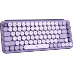 Logitech POP Keys Keyboard - Wireless Connectivity - English - Cosmos - Mechanical Keyswitch - Bluetooth - 5.1 - 10 m Emoji Hot Key(s) - ChromeOS - Computer, Tablet, Smartphone, iPad - PC, Mac - AAA Battery Size Supported 920-011227