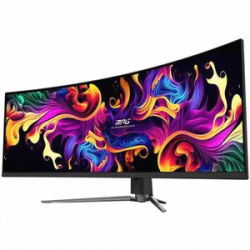 MSI MPG 491CQP QD-OLED 49" Curved Monitor - 5120 x 1440 (DQHD) 32:9 @ 144Hz 0.03ms - Adaptive-Sync - True Black 400 - DisplayPort, HDMI, 90W USB-C - VESA - KVM, Console Mode MPG 491CQP QD-OLED