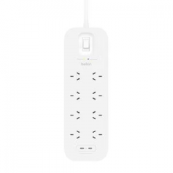 Belkin 8-Outlet Surge Protector with Dual USB-C 30W PPS 2m Cord SRB004AU2M
