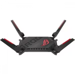 Asus ROG Rapture GT-AX6000 Wi-Fi 6 IEEE 802.11ax Ethernet Wireless Router - Dual Band - 2.40 GHz ISM Band - 5 GHz UNII Band - 4 x Antenna(4 x External) - 744 MB/s Wireless Speed - 5 x Network Port - 1 x Broadband Port - USB - 2.5 Gigabit Ethernet - VP GT-