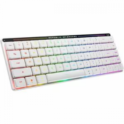 Asus ROG Falchion RX Low Profile Gaming Keyboard - Wired/Wireless Connectivity - USB 2.0 Interface - RGB LED - Mechanical Keyswitch - Bluetooth/RF - 5.1 - 2.40 GHz - 68 Key Volume Control Hot Key(s) - Windows 11, macOS, Mac OS X 10.11 El Capitan - Not ROG
