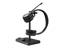 YEALINK DECT WIRELESS (WH62) UC DUAL HEADSET WITH BASE , 2.5MM , RINGER , BUSY LIGHT 1308006