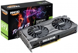 INNO3D nVidia GeForce RTX 3060 TWIN X2 8GB GDDR6 GPU, 1777MHz Boost Clock, 3xDP, 1xHDMI, LHR, 240x120mm x 2-slot N30602-08D6-11902130