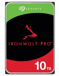 Seagate 10TB 3.5" IronWolf Pro NAS SATA Hard Drive (ST10000NT001) -5-year limited warranty -6Gb/s Connector - CMR Recording Technology ST10000NT001