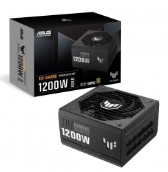 ASUS TUF-GAMING-1200G 1200W 80 Plus Gold Fully Modular PSU, Japanese Capacitors.135mm Fan, Dual Ball Fan Bearings, 10YW TUF-GAMING-1200G