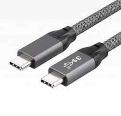 2M USB 3.2 (3.1 GEN 2x2) USB Type C Male Cable | Supports 20Gbps and 100W - 005.004.0504
