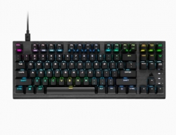 CORSAIR K60 PRO TKL RGB Optical-Mechanical Gaming Keyboard, Backlit RGB LED, CORSAIR OPX, Black, CH-911D01A-NA