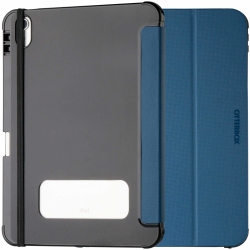 OtterBox React Folio Apple iPad (10.9") (10th Gen) Case Blue - (77-92189), DROP+ Military Standard, Pencil Holder, Multi-Position Stand, Raised Edges 77-92189