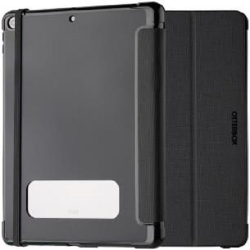 OtterBox React Folio Apple iPad (10.2") (8th & 9th Gen) Case Black -(77-92194),DROP+ Military Standard,Pencil Holder,Multi-Position Stand,Raised Edges 77-92194
