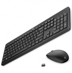 HP 235 Wireless Mouse & Keyboard Combo Reduced-sized keyboard and low-profile quiet keys Easy Cleaning Plug & Play for Notebook Desktop PC 1Y4D0AA
