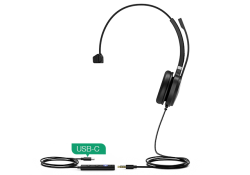 Yealink UH36 Mono Wideband Noise Cancelling Headset - USB-C / 3.5mm Connections, Microsoft Teams, Skype for Business TEAMS-UH36-M-C
