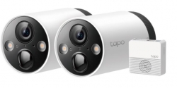 TP-Link Tapo C420S2 4MP Smart Wire-Free Security Camera System, 2-Camera System,2K QHD,1080P,Night Vision,Two-Way Audio Tapo C420S2
