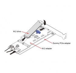 LENOVO ThinkSystem M.2 SATA/NVMe 2-Bay Enablement PCIe Adapter for SR250v2 ST250V2 4C57A85377