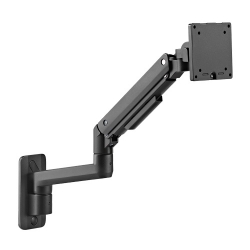 Brateck Fabulous Wall Mounted Heavy-Duty Gas Spring Monitor Arm 17"-49",Weight Capacity (per screen)20kg(Black) LDA69-1112