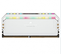 Corsair Dominator Platinum RGB 64GB (2x32GB) DDR5 UDIMM 5200Mhz C40 1.25V White Desktop PC Gaming Memory CMT64GX5M2B5200C40W