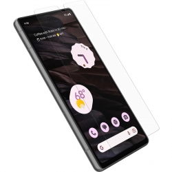 OtterBox Alpha Glass Google Pixel 7a (6.1") Screen Protector Clear - (77-92105), Antimicrobial, 2x Anti-Scratch, Reinforced Edges, Smudge Resistant 77-92105