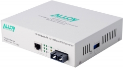 Alloy POE200SC.20 10/100Base-TX to 100Base-FX Single Mode Fibre (SC) Converter, provides PoE power (RJ-45). 20km POE200SC.20