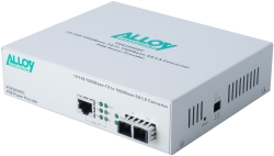 Alloy POE3000ST 10/100/1000Base-T PoE+ RJ-45 to 1000Base-SX Multimode (ST) Converter. Wavelength: 850nm. Max. range 550m POE3000ST