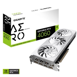 Gigabyte nVidia GeForce RTX 4060 AERO OC-8GD 1.0 GDDR6 Video Card, PCI-E 4.0, TBD Core Clock, 2x DP 1.4a, 2x HDMI 2.1a GV-N4060AERO OC-8GD 1.0