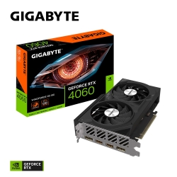 Gigabyte nVidia GeForce RTX 4060 WF2 OC-8GD 1.0 GDDR6 Video Card, PCI-E 4.0, TBD Core Clock, 2x DP 1.4a, 2x HDMI 2.1a GV-N4060WF2OC-8GD 1.0