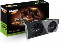 INNO3D nVidia GEFORCE RTX 4060 TWIN X2 2460MHz / 17Gbps, 8G GDDR6, 3xDP+HDMI, 250x118x42mm N40602-08D6-173051N