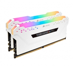 Corsair Vengeance RGB PRO 16GB (2x8GB) DDR4 3200MHz C16 Desktop Gaming Memory White CMW16GX4M2E3200C16W