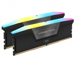 Corsair Vengeance RGB 96GB (2x48GB) DDR5 UDIMM 5600MHz C40 1.25V Desktop Gaming Memory Black CMH96GX5M2B5600C40