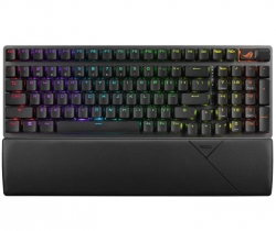 ASUS ROG STRIX SCOPE II 96 WL Snow Switch Wireless Gaming Mechanical Keyboard, Tri-mode Connection, Streamer hotkeys,PBT Keycaps