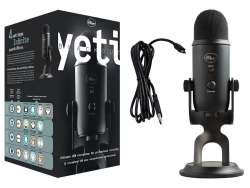 LOGITECH YETI Premium Multi-Pattern USB Microphone with Blue VO!CE 2-Year Limited Hardware Warranty 988-000448