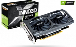 INNO3D nVidia GeForce GTX1650 TWIN X2 OC V2 4GB GDDR6 1635 MHz Boost Clock, RAM 12Gbps, 1xHDMI, 1x DP, 1x DVI, 220x113mm x 2-slot N16502-04D6X-1720VA30