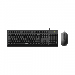 RAPOO X130pro - Wired Optical Mouse and Keyboard Combo Black / 1000dpi / Spill Resistant X130PRO